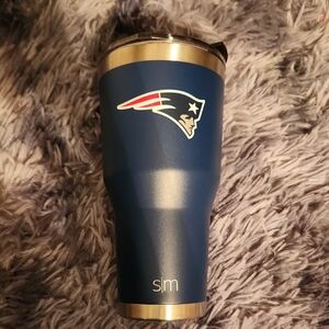 Blue New England Patriots Stainless Steel Tumbler